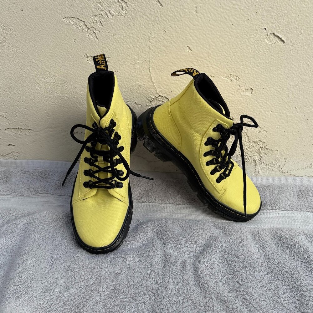 Yellow Canvas Dr. Martens Size 38